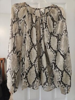 H&M Snake Print tunic blouse - XL